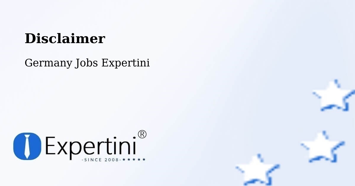 Disclaimer – Karben - Germany Jobs Expertini